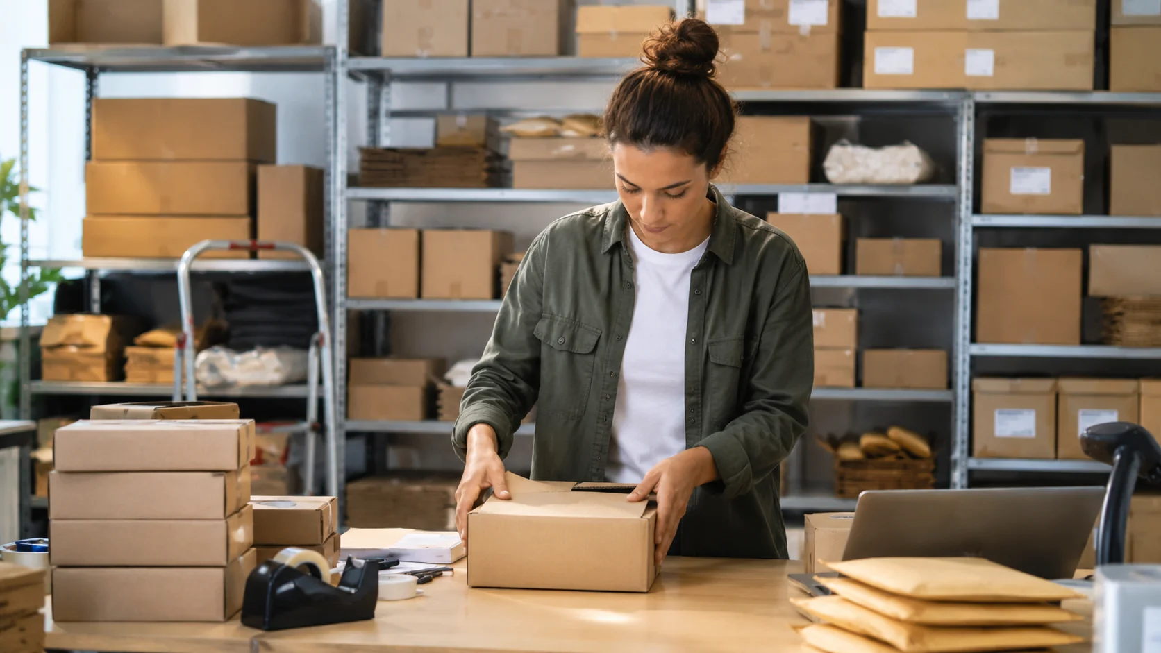 Espacio de almacenamiento para tiendas online y e-commerce